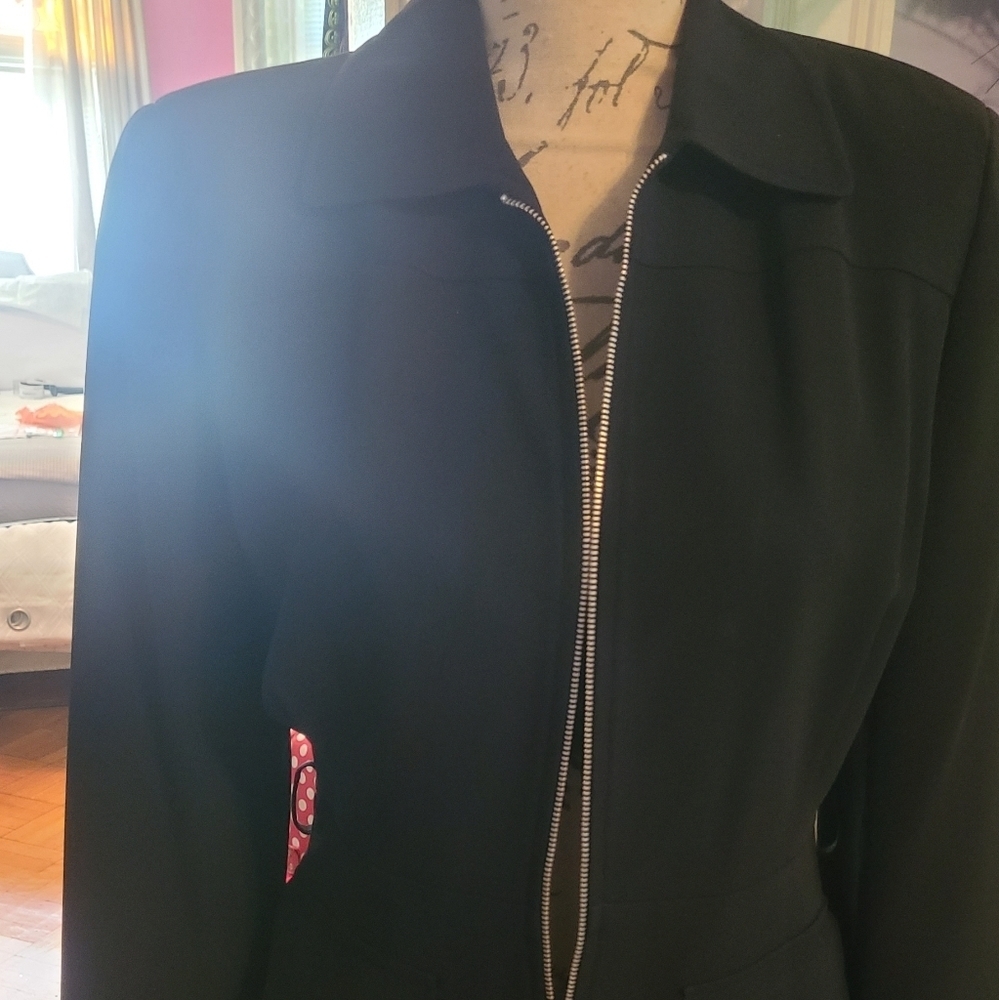 HP🔥🔥Gorgeous Vintage Ann Taylor Blazer/Jacket/suit Coat, Zip Up sz 2 - Picture 10 of 13